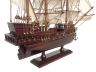 Wooden Black Barts Royal Fortune White Sails Pirate Ship Model 20 - 3