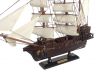 Wooden Captain Kidds Black Falcon White Sails Pirate Ship Model 15 - 2