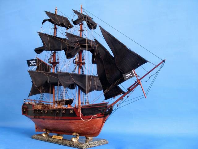 Wooden Caribbean Pirate Ship Model Limited 36 - Black Sails - 3
