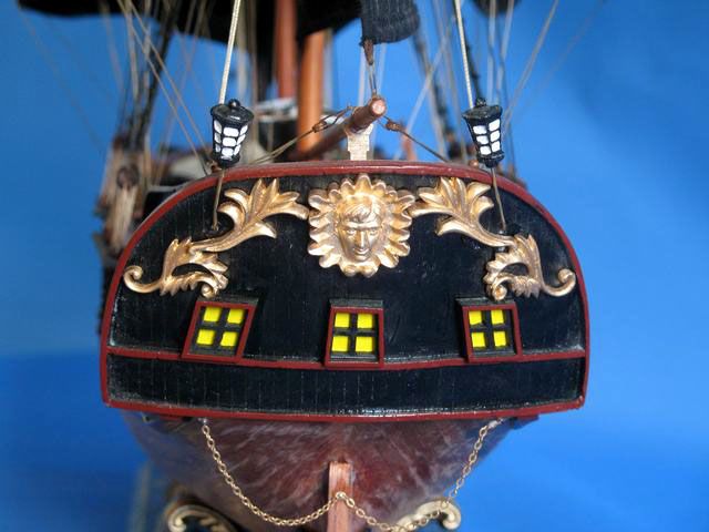 Wooden Caribbean Pirate Ship Model Limited 36 - Black Sails - 8