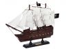 Wooden Blackbeards Queen Annes Revenge White Sails Model Pirate Ship 12 - 9