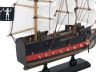 Wooden Blackbeards Queen Annes Revenge White Sails Limited Model Pirate Ship 12 - 5