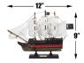 Wooden Blackbeards Queen Annes Revenge White Sails Limited Model Pirate Ship 12 - 8