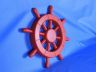 Red Decorative Ship Wheel 12 - 6
