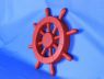 Red Decorative Ship Wheel 12 - 5