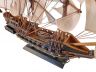 Wooden Black Barts Royal Fortune White Sails Limited Model Pirate Ship 15 - 6