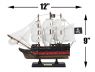 Wooden Black Barts Royal Fortune White Sails Limited Model Pirate Ship 12 - 6