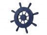 Rustic All Dark Blue Decorative Ship Wheel 9 - 2