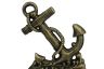Antique Gold Cast Iron Anchor Door Stopper 8 - 3