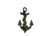 Antique Gold Cast Iron Anchor Hook 8 - 1