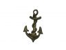 Antique Gold Cast Iron Anchor Hook 8 - 2