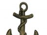 Antique Gold Cast Iron Anchor Hook 8 - 3