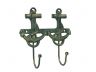 Antique Bronze Cast Iron Decorative Anchor Hooks 7 - 3