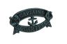 Seaworn Blue Cast Iron Captains Quarters Sign 8 - 1