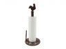 Rustic Copper Cast Iron Rooster Paper Towel Holder 15 - 4