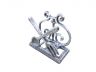 Rustic Silver Cast Iron Fork and Spoon Kitchen Napkin Holder 5 - 3