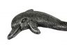 Antique Silver Cast Iron Dolphin Hook 7 - 3