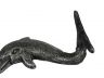 Antique Silver Cast Iron Dolphin Hook 7 - 4