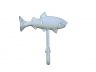 Whitewashed Cast Iron Fish Key Hook 6 - 1