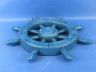 Rustic All Light Blue Decorative Ship Wheel 12 - 7