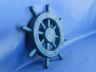 Rustic All Light Blue Decorative Ship Wheel 12 - 3