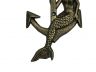 Antique Gold Cast Iron Mermaid Anchor 9 - 2