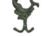 Antique Seaworn Bronze Cast Iron Mermaid Key Hook 6 - 4
