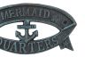 Seaworn Blue Cast Iron Mermaid Quarters Sign 8 - 2