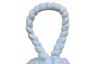 Whitewashed Cast Iron Sailors Knot Door Stopper 10 - 2