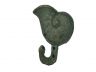 Antique Seaworn Bronze Cast Iron Nautilus Hook 5 - 2
