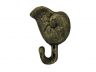 Antique Gold Cast Iron Nautilus Hook 5 - 2