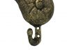 Antique Gold Cast Iron Nautilus Hook 5 - 4