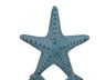 Light Blue Whitewashed Cast Iron Starfish Door Stopper 11 - 3