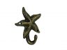 Antique Gold Cast Iron Starfish Hook 4 - 1