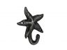 Antique Silver Cast Iron Starfish Hook 4 - 1
