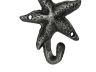 Antique Silver Cast Iron Starfish Hook 4 - 4