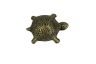 Antique Gold Cast Iron Turtle Paperweight 5 - 4