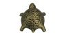 Antique Gold Cast Iron Turtle Paperweight 5 - 3