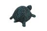 Seaworn Blue Cast Iron Turtle Paperweight 5 - 3