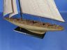 Wooden Rustic Intrepid Model Sailboat Decoration 60 - 6