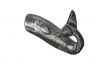Antique Silver Cast Iron Whale Hook 6 - 5