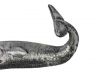 Antique Silver Cast Iron Whale Hook 6 - 3
