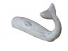 Whitewashed Cast Iron Whale Hook 6 - 5