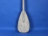Wooden Rustic Whitewashed Decorative Rowing Boat Paddle with Hooks 36 - 9