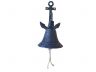 Rustic Dark Blue Cast Iron Wall Hanging Anchor Bell 8 - 1