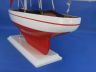 Wooden Red Pacific Sailer with Red Sails Model Sailboat Decoration 25  - 9