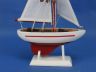 Wooden Red Pacific Sailer Model Sailboat Decoration 9 - 5