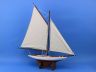 Wooden Americas Cup Contender Model Sailboat Decoration 18 - 4