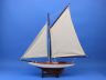 Wooden Americas Cup Contender Model Sailboat Decoration 18 - 3
