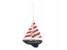 Wooden Nautical Delight Model Sailboat Christmas Tree Ornament - 3